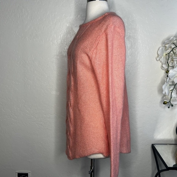 Twins Italian Mohair Wool Blend Sweater Made In Italy In Orange L - Picture 4 of 5